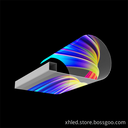 High Brightness Flexible Adhesive LED Transparent Display Screen